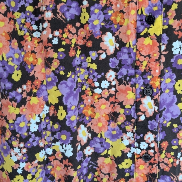 Chelsea Studio 3X Floral Button Down Shirt - Picture 3 of 9